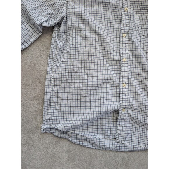 Gap Standard Fit Button-Up Shirt Men's Size M White Striped Long Sleeve Cotton - Picture 11 of 16